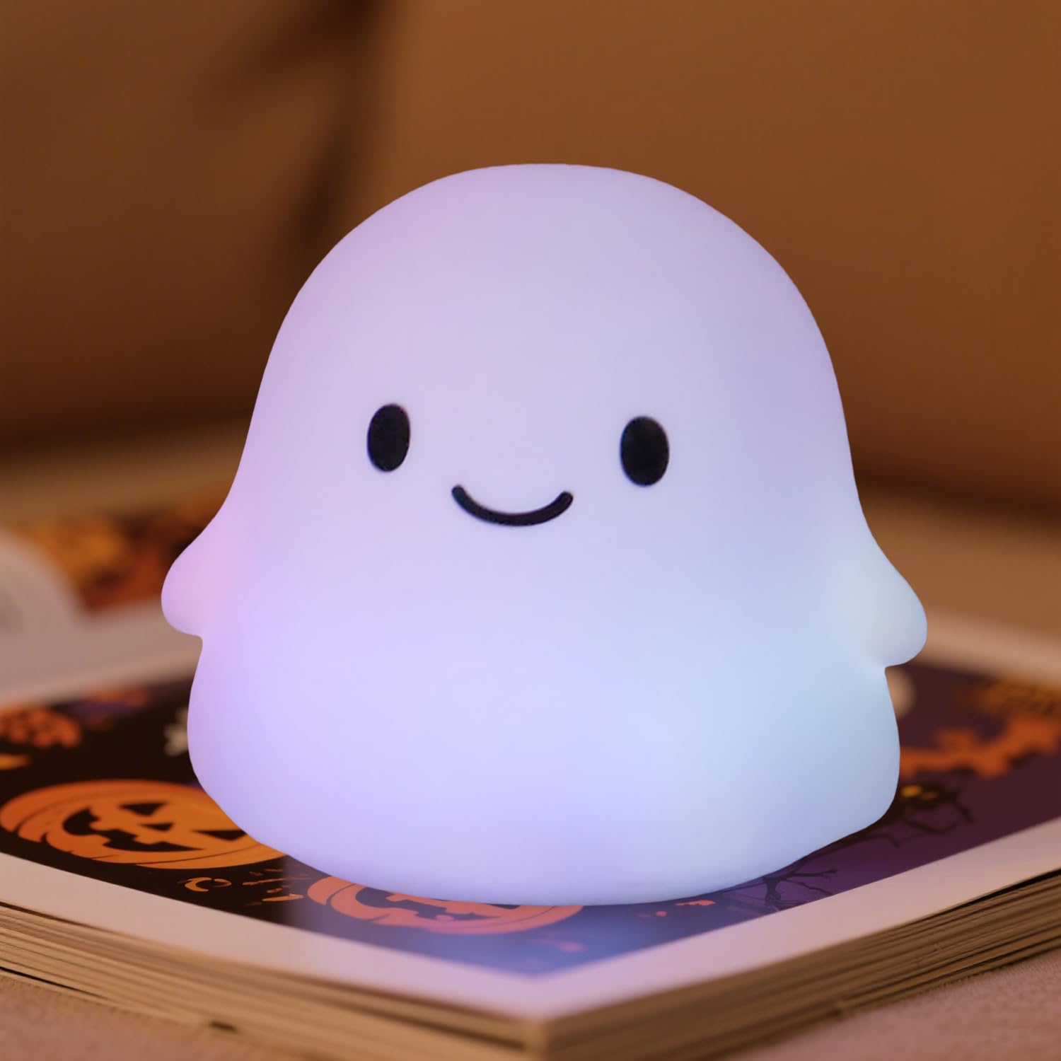 Cute Bunny Silicone Night Light – Rechargeable Squishy Rabbit Lamp with Touch Control & 30-Min Timer for Kids Bedroom & Nursery