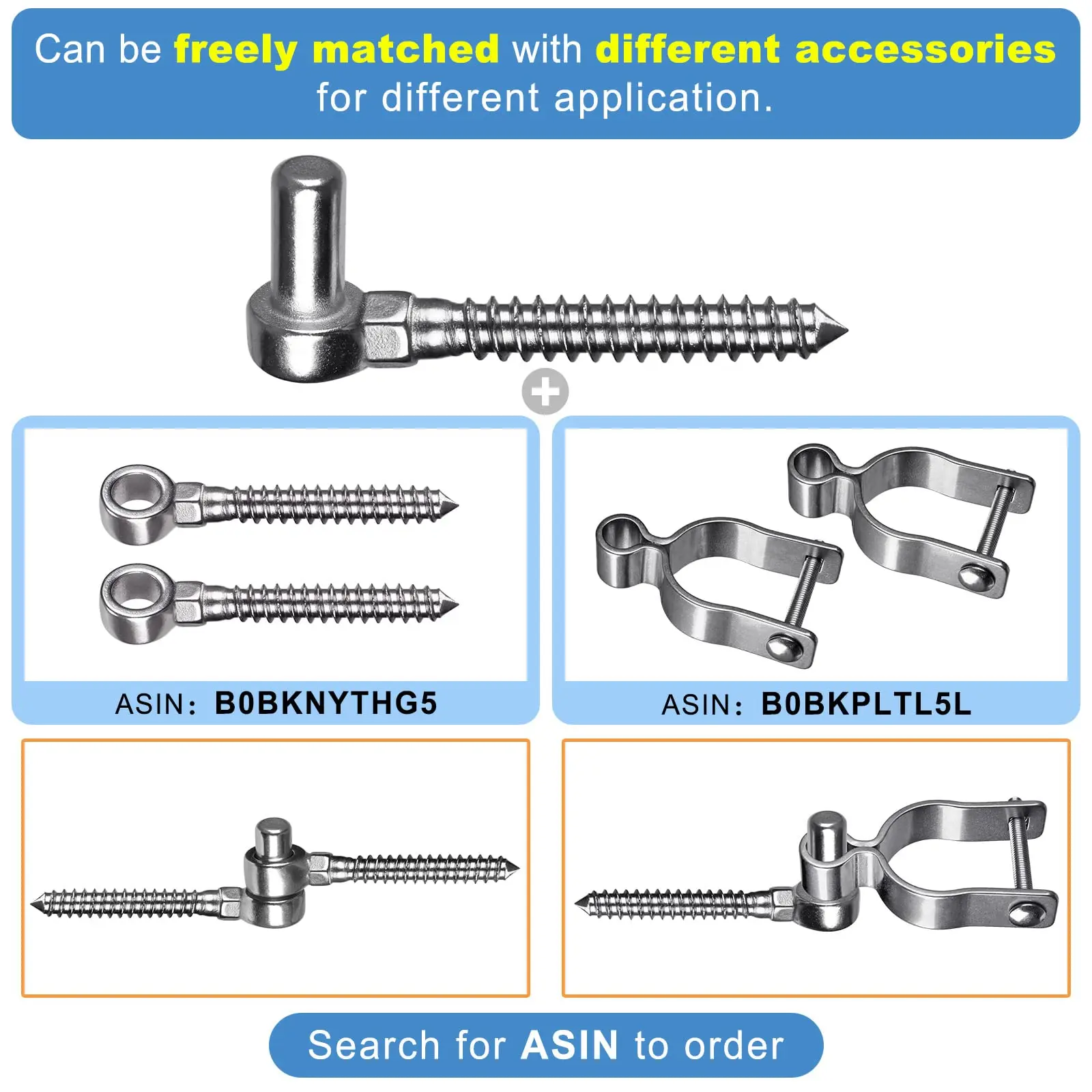 M12 Fence Gate Mounting Bolt 2 Pack