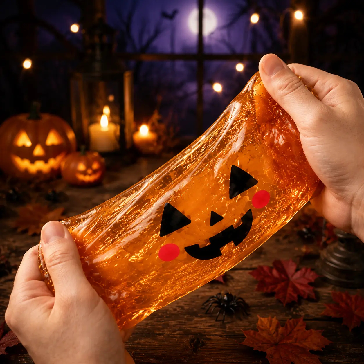 Halloween Ghost Dumpling Squishy Set – Glitter Stress Relief Fidget Toys & Party Favors