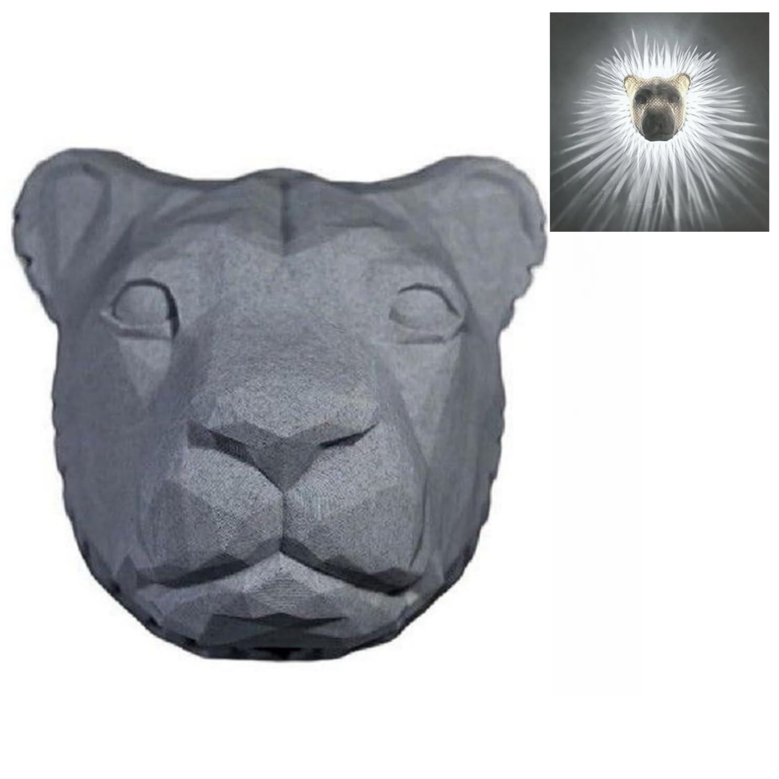 3D Bald Eagle LED Wall Lamp – Geometric Resin Sculpture Light for Bedroom, Study, Hallway & Modern Home Decor