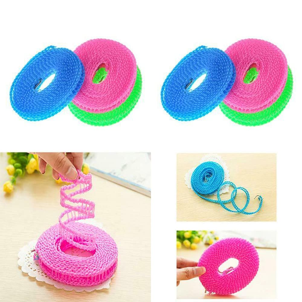 Portable Windproof Travel Clothesline – Adjustable Laundry Drying Rope for Camping, Hotels & Outdoor Use