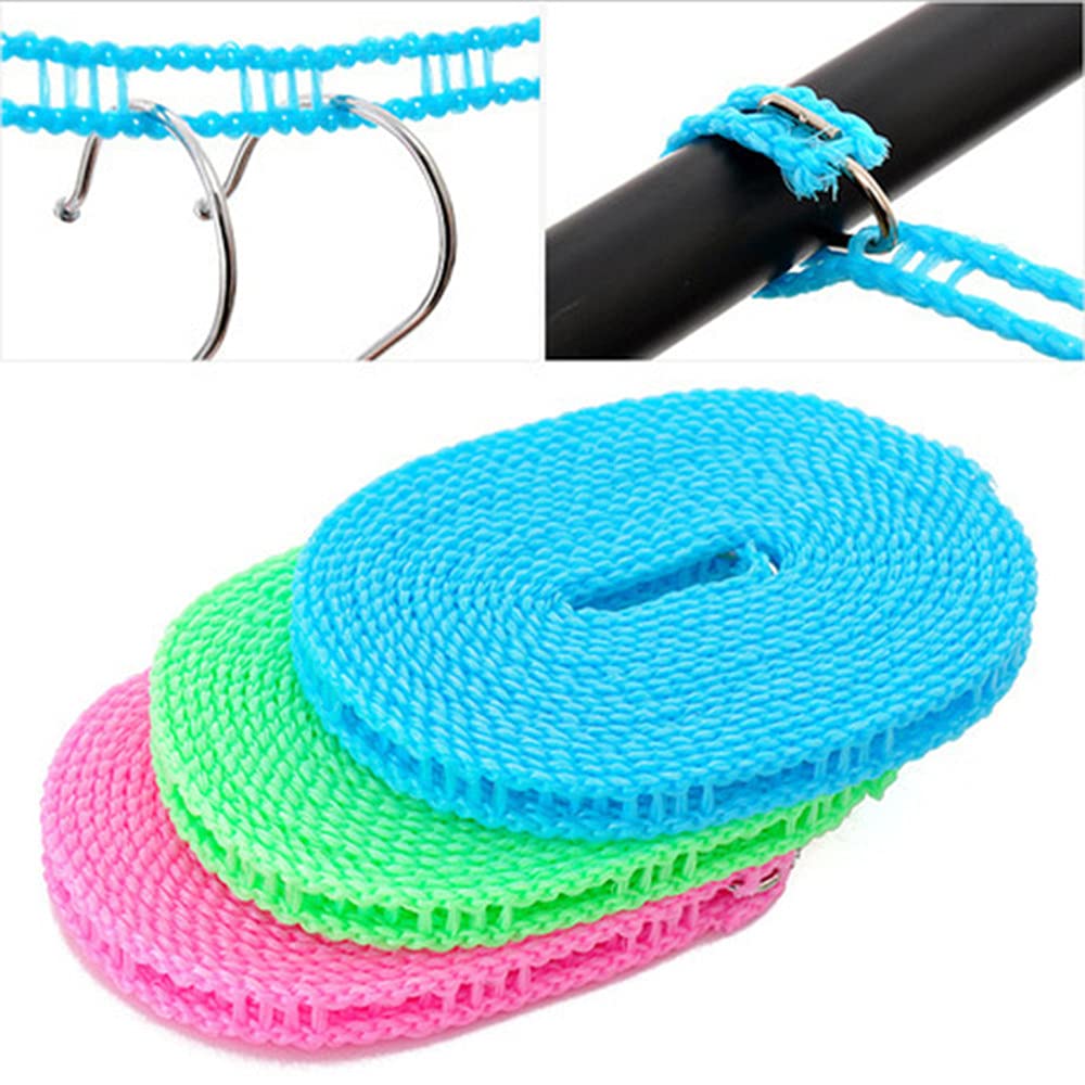 Portable Windproof Travel Clothesline – Adjustable Laundry Drying Rope for Camping, Hotels & Outdoor Use