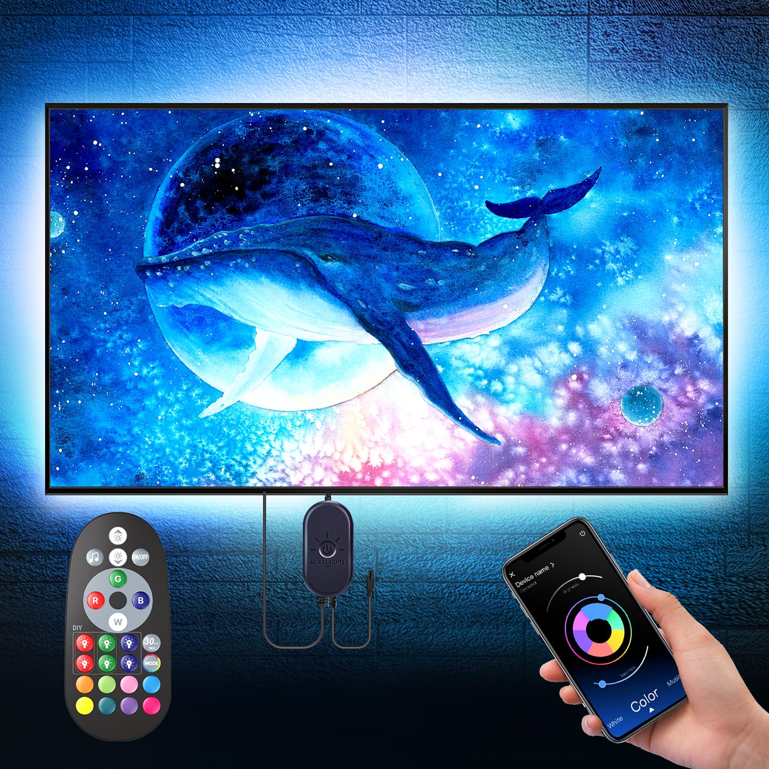RGB TV Backlight LED Strip – Smart Ambient Lighting for Gaming & Bedroom Setup