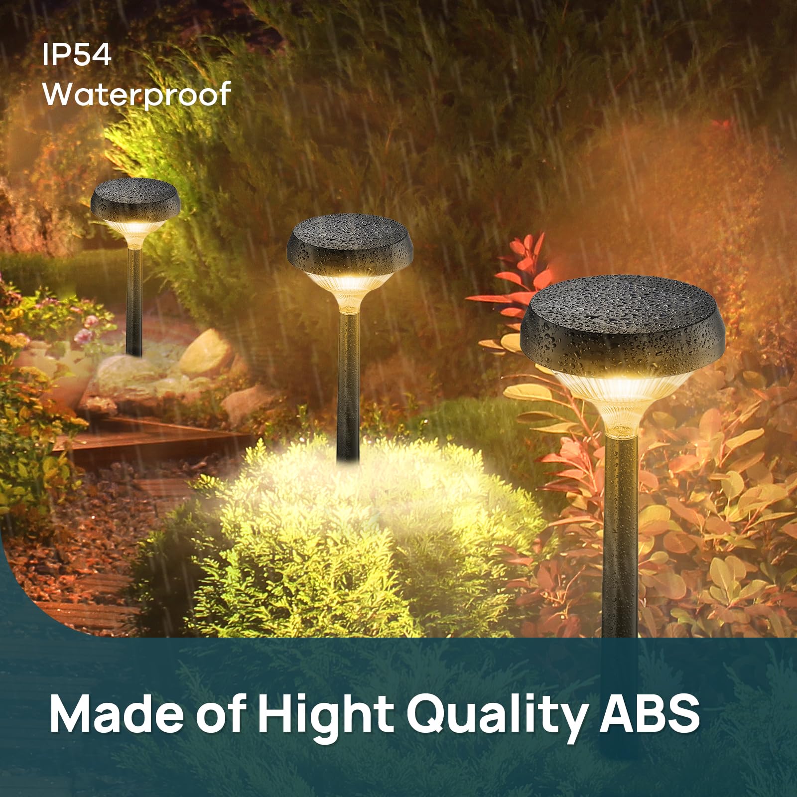 Solar Pathway Lights – Waterproof Warm White LED Garden & Walkway Lights