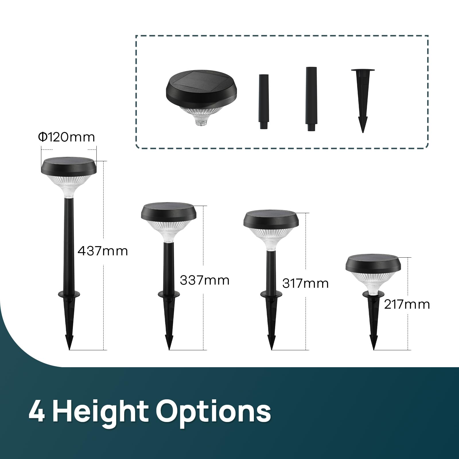 Solar Pathway Lights – Waterproof Warm White LED Garden & Walkway Lights