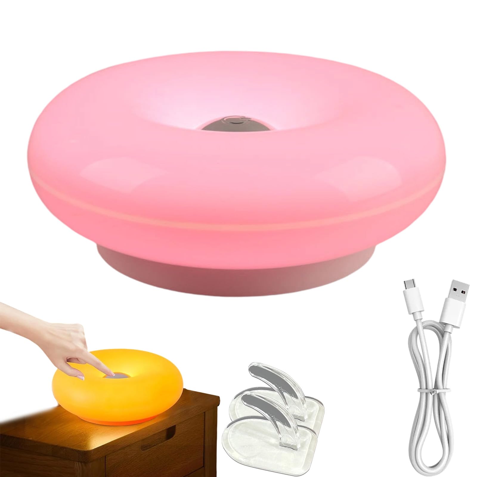 Orange Donut Ambient Lamp – Cozy Warm Glow Mood Light