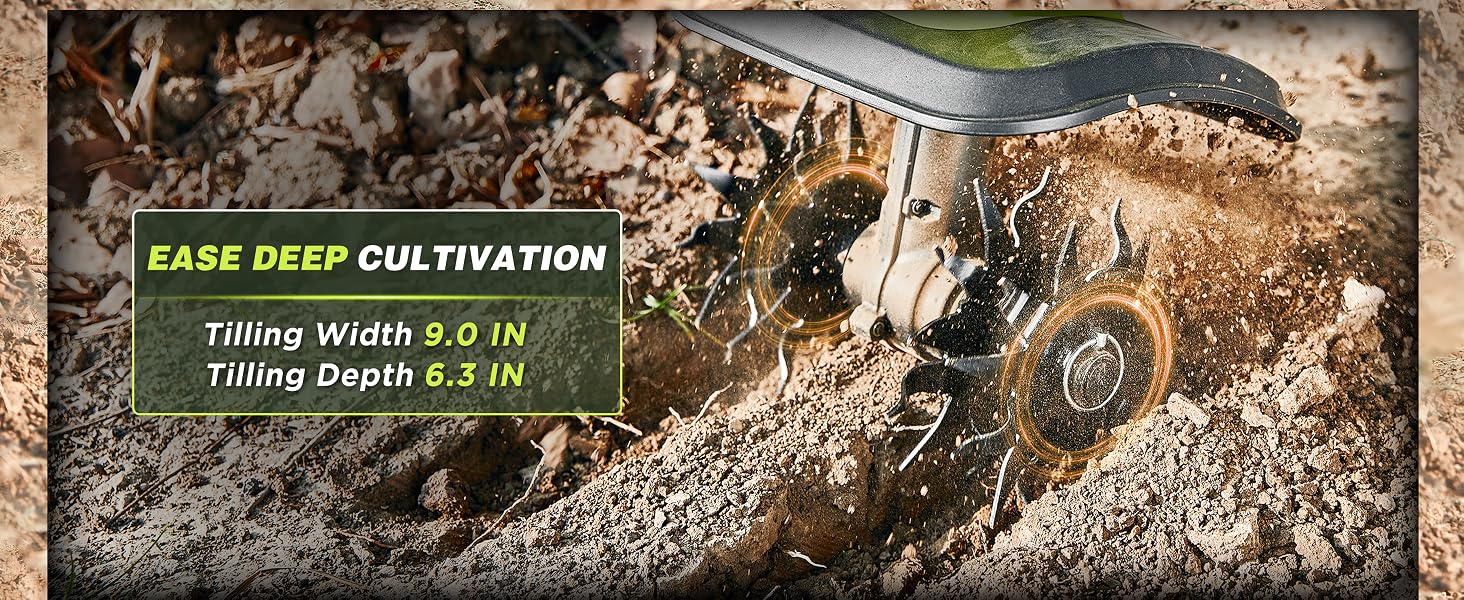 Saker Rototiller for Gardening