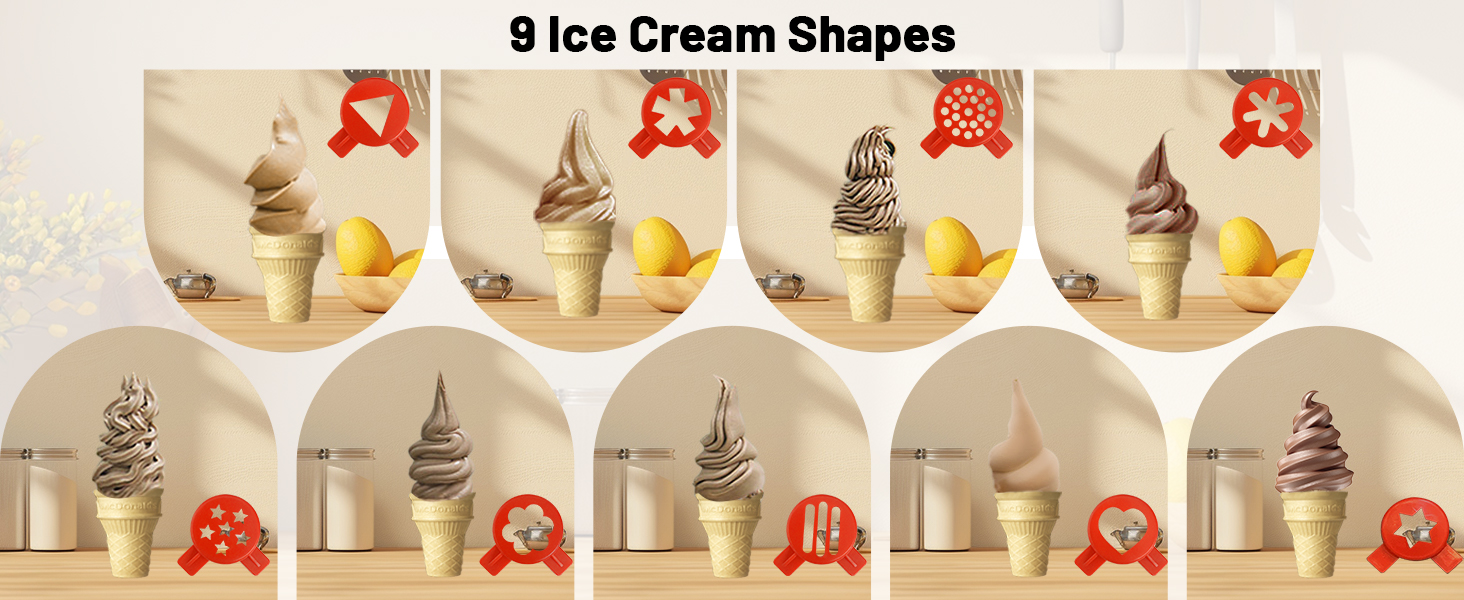 ice cream shapes