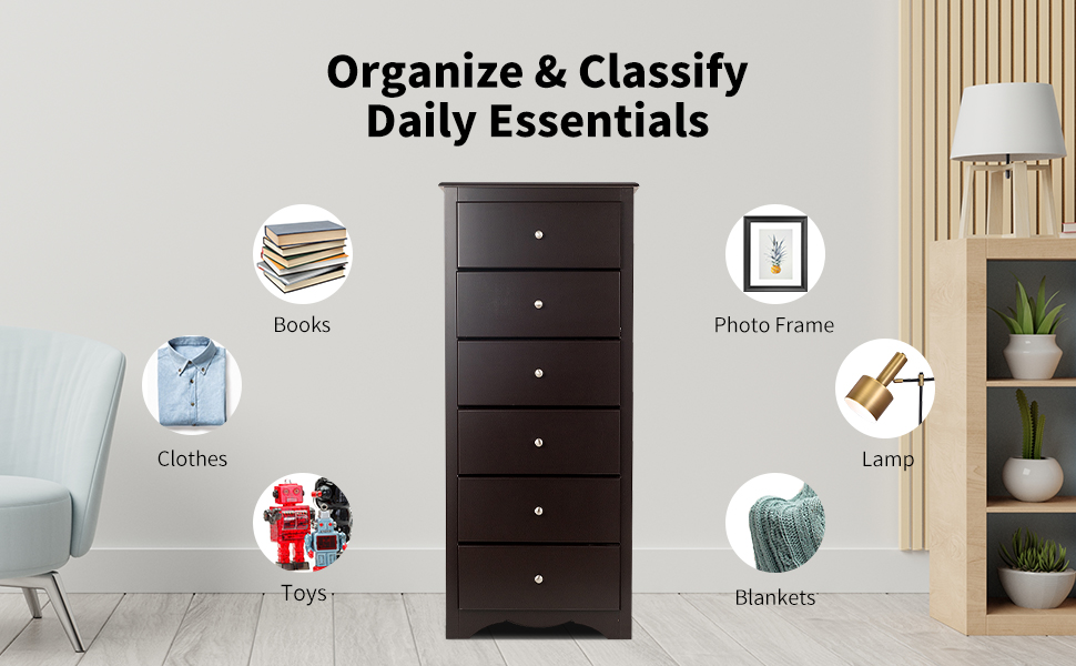 6 Chest of Drawers