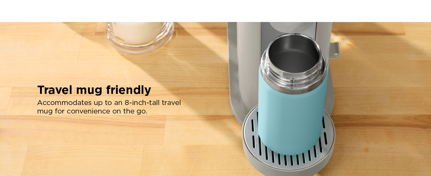 On-the-go coffee Removable reservoir Compact design