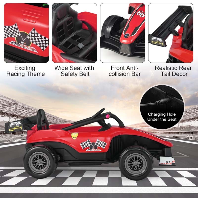 Eletriclife 12V Kids Ride on Electric Formula Racing Car with Remote Control
