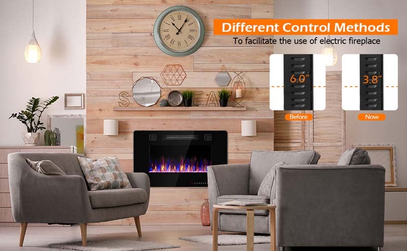 Eletriclife 60 Inches Recessed Electric Fireplace