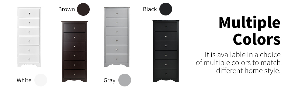 6 Chest of Drawers