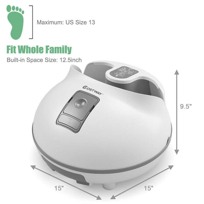 Eletriclife Steam Foot Spa Bath Massager Foot Sauna Care with Heating Timer Rollers