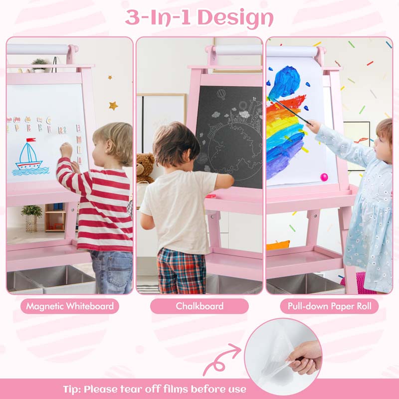 Eletriclife 3-in-1 Double-Sided Storage Art Easel