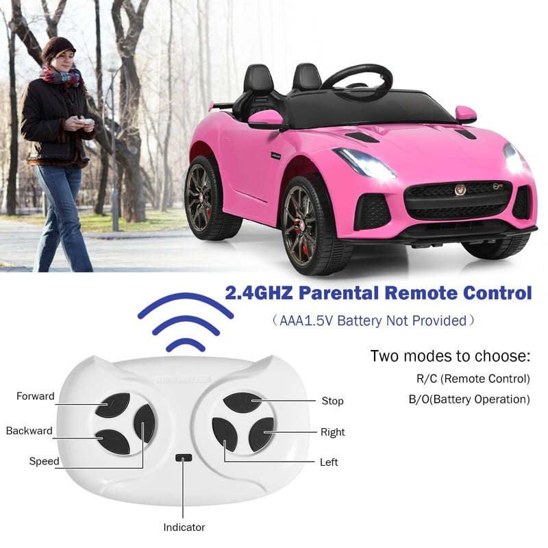 Eletriclife 12V Jaguar F-Type SVR Licensed Kids Ride On Car