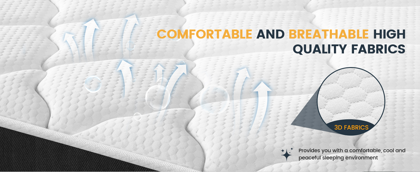 cooling and breathable mattress quenn 10 inch