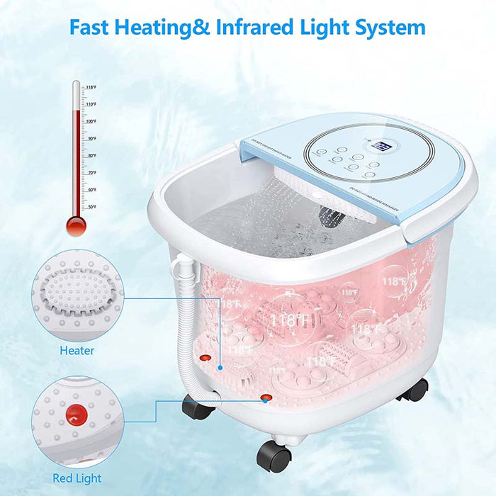 Eletriclife Foot Spa Bath Massager with 3-Angle Shower