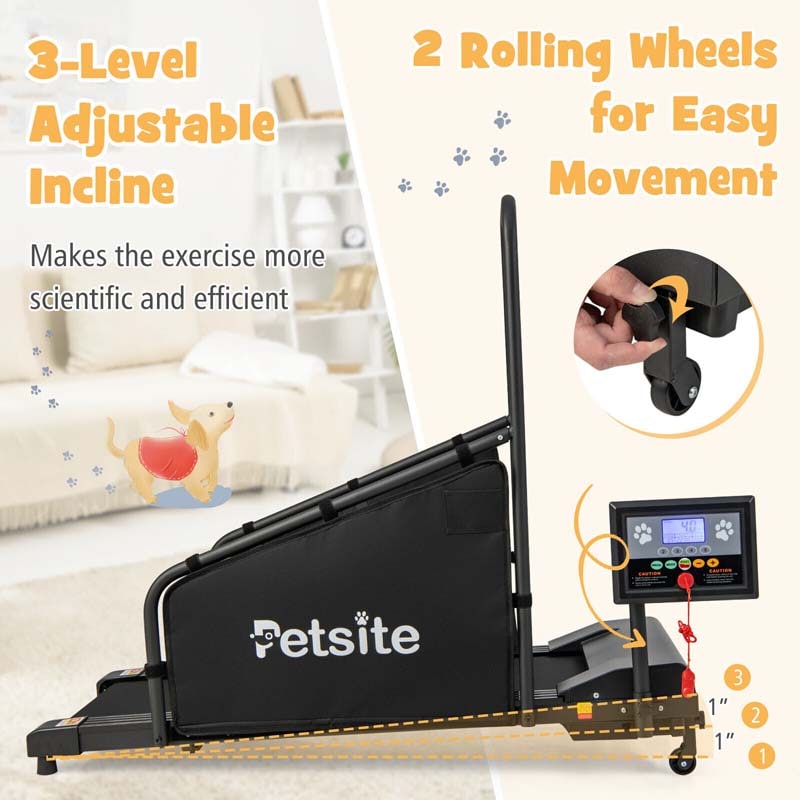 Eletriclife Dog Treadmill for Small/Medium Dogs Indoors Pet Running Training Machine