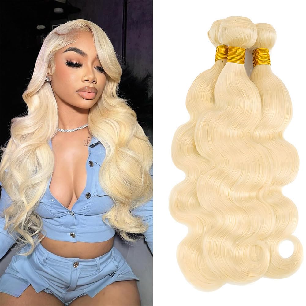 [Queen Zen] 613 Blonde Bundles Body Wave 12A 100% Brazilian Virgin Human Hair
