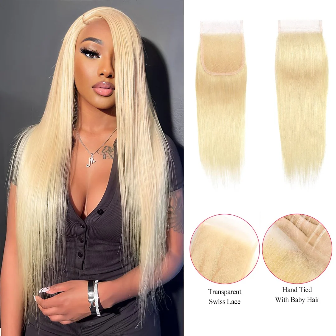 [Ashine] #613 Straight Free Parted 4x4 HD Lace Closure 100% Virgin Vietnamese Hair
