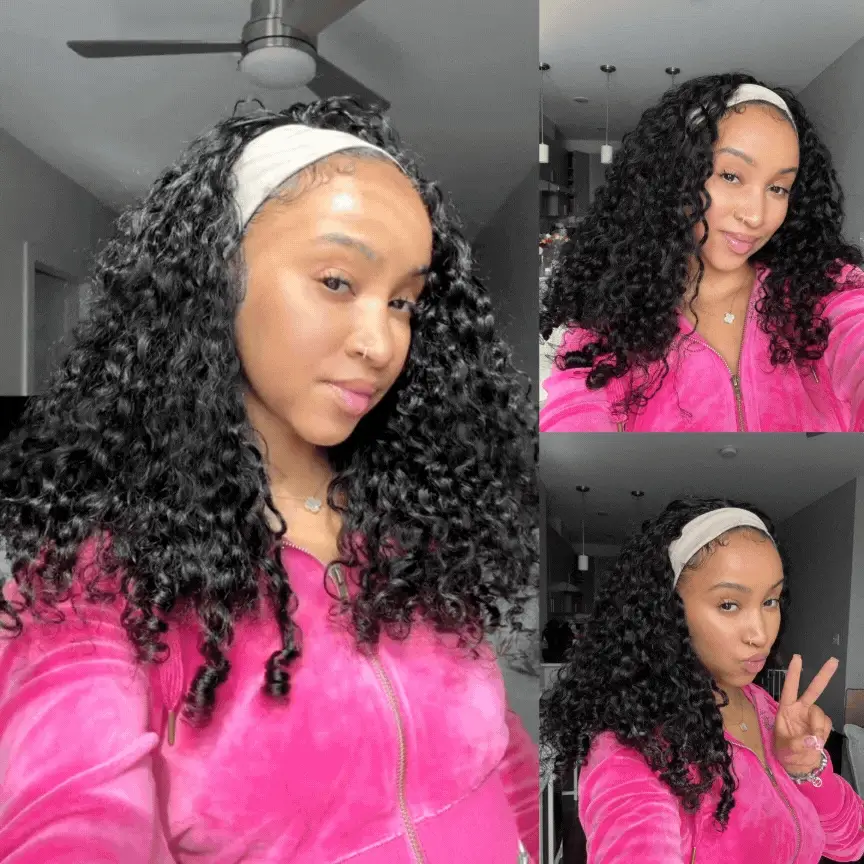 [Ashine] Burmese Curly Half Wig Quick Weave Seamless Blend Realistic Hairline Fulani Braids