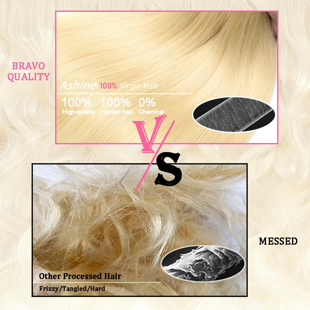 [Queen Zen] 613 Blonde Bundles Body Wave 12A 100% Brazilian Virgin Human Hair