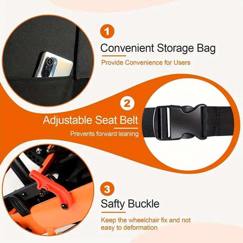 Silla de ruedas ligera para adultos con mango telescópico, silla de ruedas de transporte plegable, peso 26.7 libras, para personas mayores, soporta 220 libras, gris oscuro, fina silla de ruedas para regalo de Halloween o Navidad.