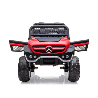 Camión de paseo de 24V para niños, coche eléctrico de 2 plazas con licencia Mercedes Benz para niños pequeños, juguete para montar con Control remoto
