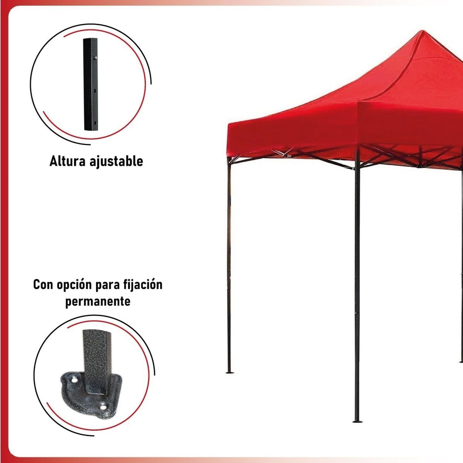 RACK & PACK Carpa 3x3 para Exteriores Lona Jardin Toldo Retractil Estructura de Acero Plegable 3 Ajustes de Altura Impermeabilidad 600D Premium Campismo Facil Armado Fiesta Reunión (Verde)