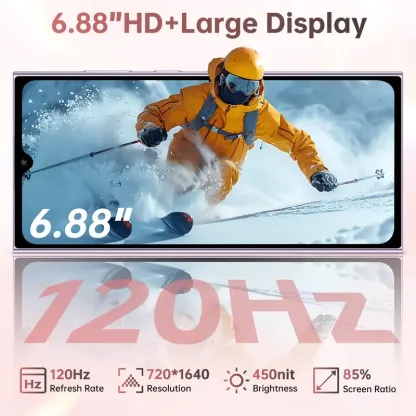 Smartphone Libre 16GB RAM + 256GB ROM, Batería 5150mAh, Android 15, OTG, Huella Dactilar y GPS