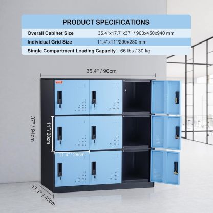 Metal Storage Cabinet with Wheels, 75'' Locking Steel Storage Cabinet with 2 Magnetic Doors and 4 Adjustable Shelves for Office, Garage, Home