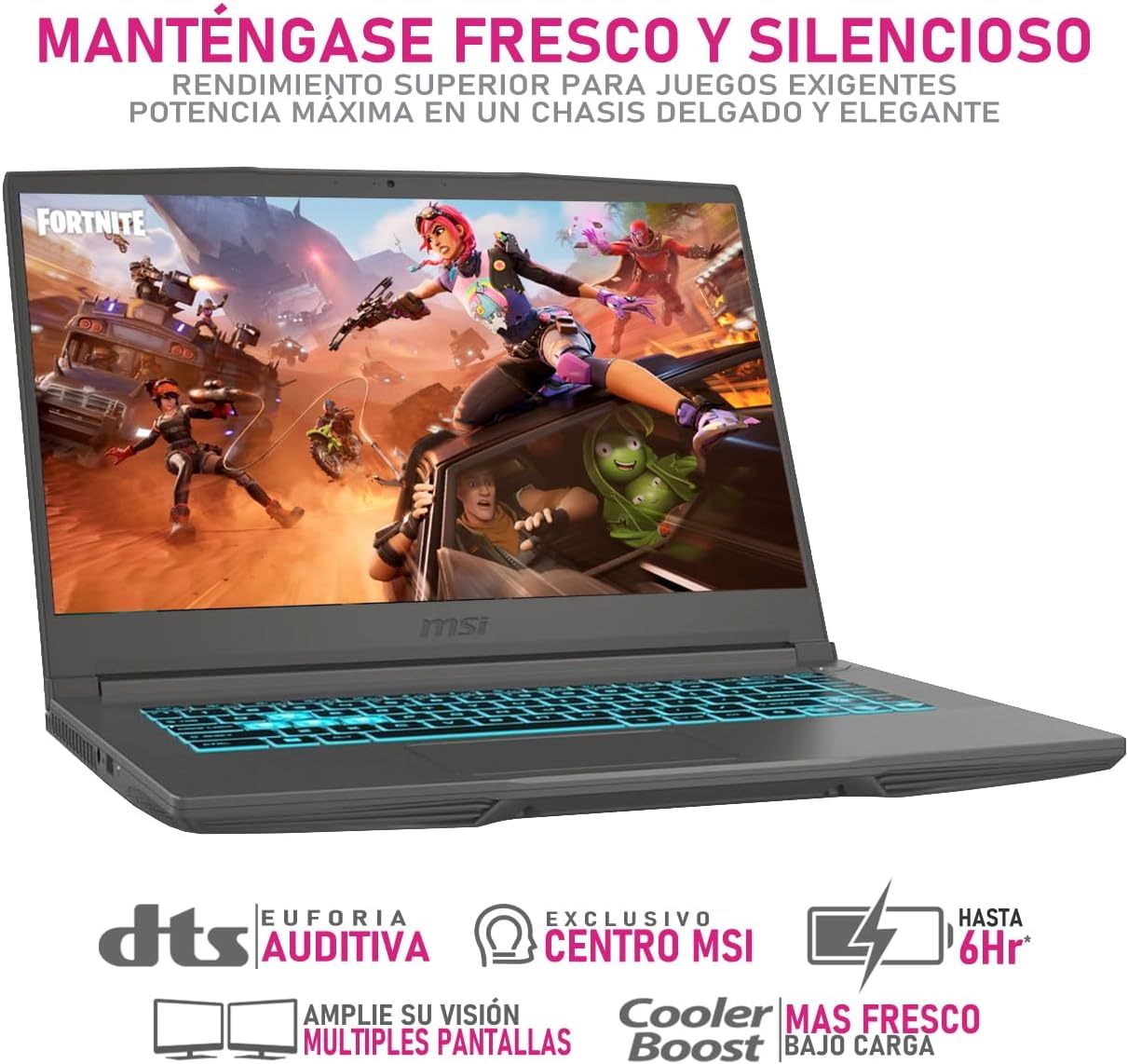 MSI Laptop Gamer Thin 15 NVIDIA GeForce RTX 2050 Intel Core I5 12450H 16GB RAM 512GB SSD 15.6" 144Hz Windows 11 Home Teclado en Español