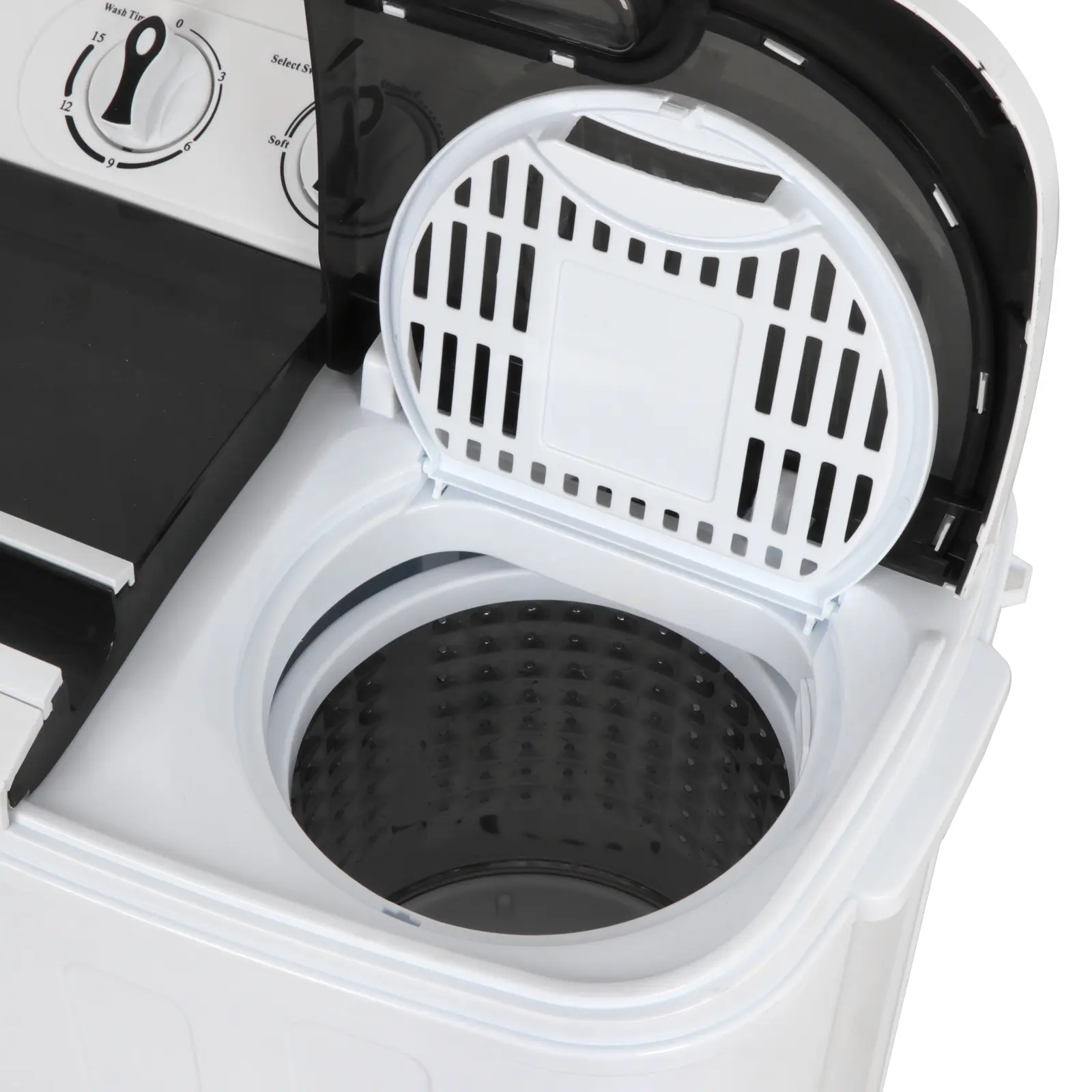 Lavadora 2 Tinas Portátil con Motor Silencioso + Temporizador + 100 Ganchos Gratis