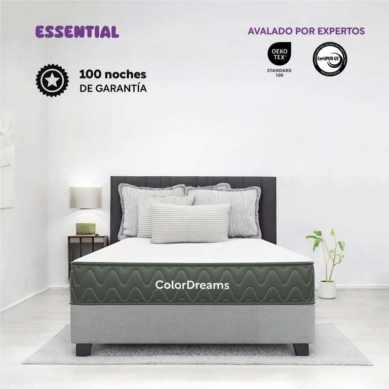 Colchón Individual En Caja Essential 100x190x18 cm Memory Foam Hipoalergénico ColorDreams blanco 1 ColorDreams Premium Memory Foam