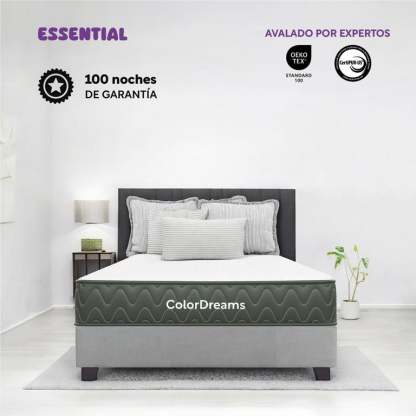 Colchón Individual En Caja Essential 100x190x18 cm Memory Foam Hipoalergénico ColorDreams blanco 1 ColorDreams Premium Memory Foam