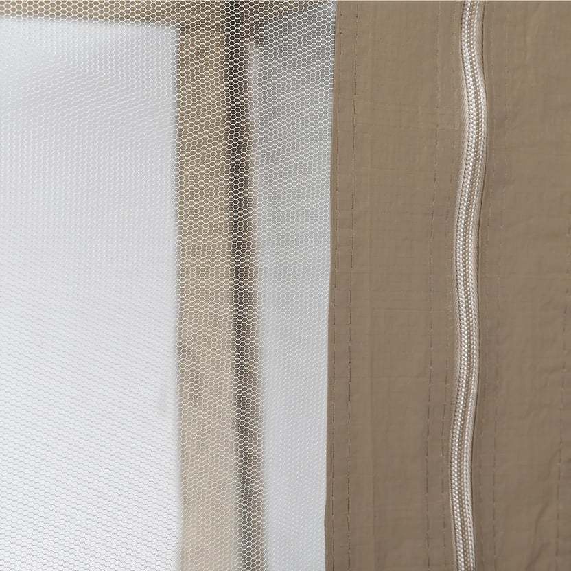 Toldo de restaurante color topo con mosquitera apto para terraza exterior patio 3 x 3 m