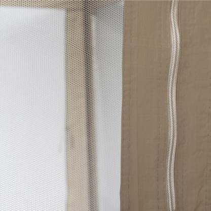 Toldo de restaurante color topo con mosquitera apto para terraza exterior patio 3 x 3 m