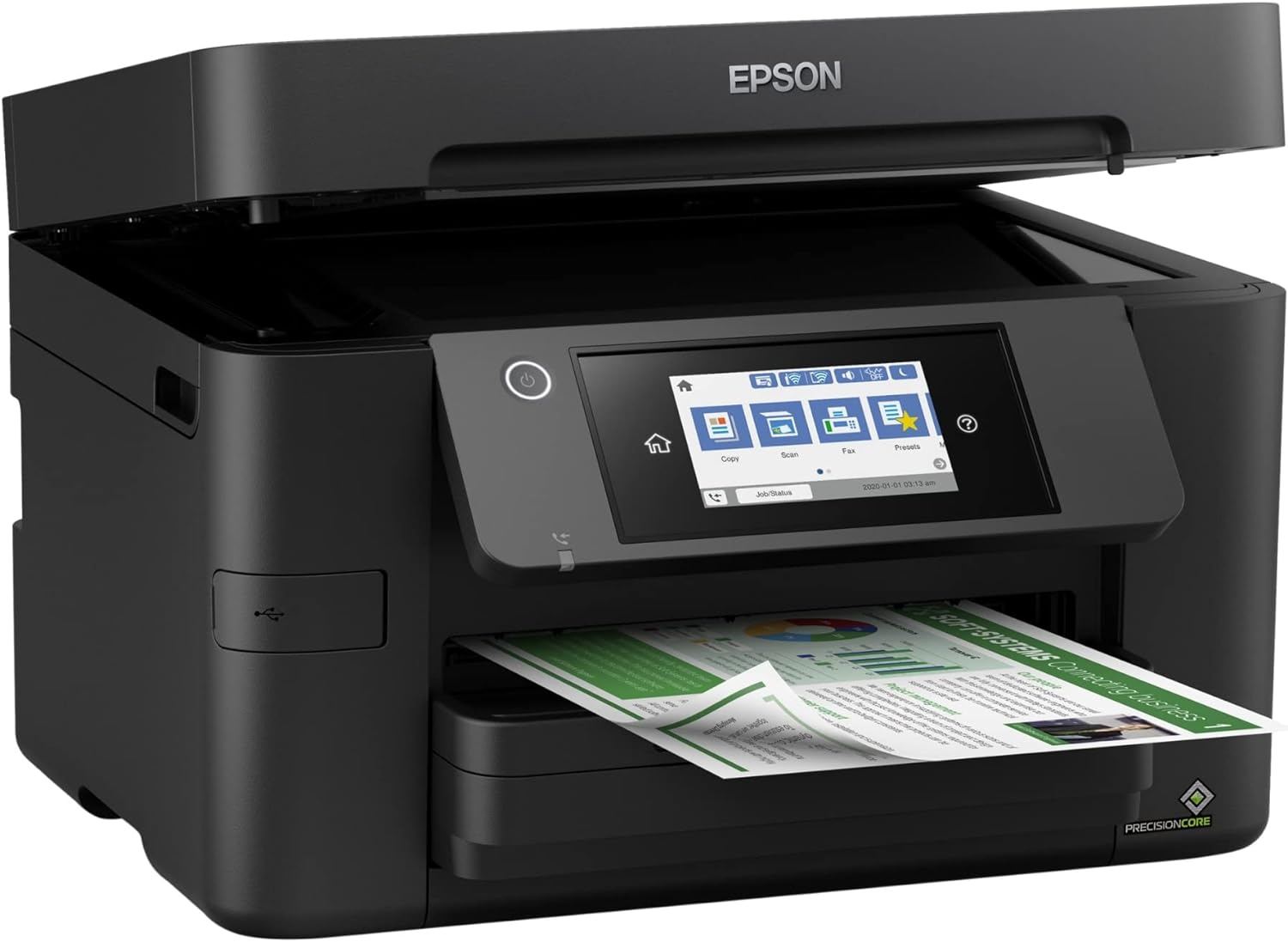 Impresora de inyección de tinta en color inalámbrica todo en uno Epson® Workforce® Pro WF-3820