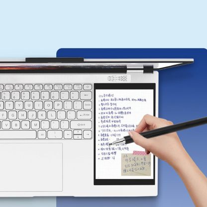 Haofy Laptop de Pantalla Doble, 1280x800 Pantalla Táctil IPS de 7 Pulgadas 16GB HD Laptop Plata Desbloqueo de Huellas Dactilares para Negocios para 11 (16GB+1TB Enchufe de EE. UU.)