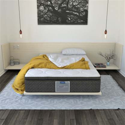 Colchón Matrimonial Restonic Mooncare 2 Almohadas Blanco