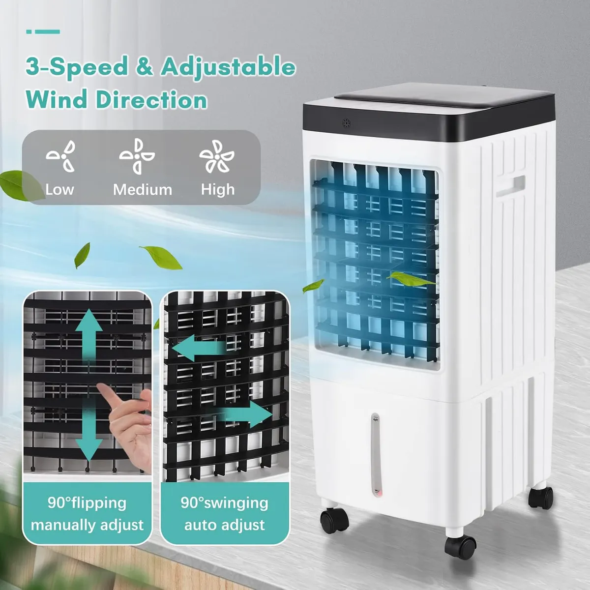 Ventilador Enfriador Aire Acondicionado Humidificador Ligero