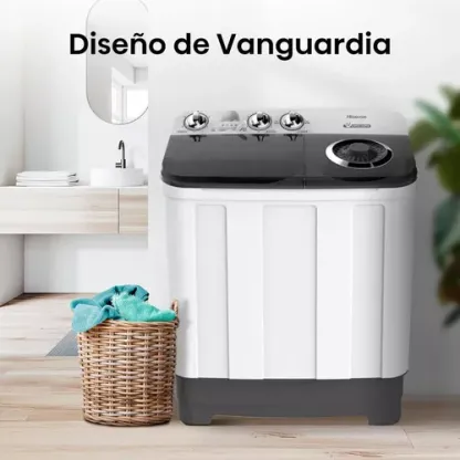 Hisense WSA1102PCN Lavadora semiautomática doble tina 11 kg