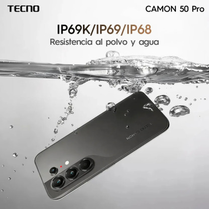 📱Tecno Camon 50 Pro Celular Desbloqueado, 8GB RAM + 256GB, Doble SIM, Pantalla AMOLED Curva 6.78" 144Hz, Batería 6150mAh, Cámara Triple 50MP