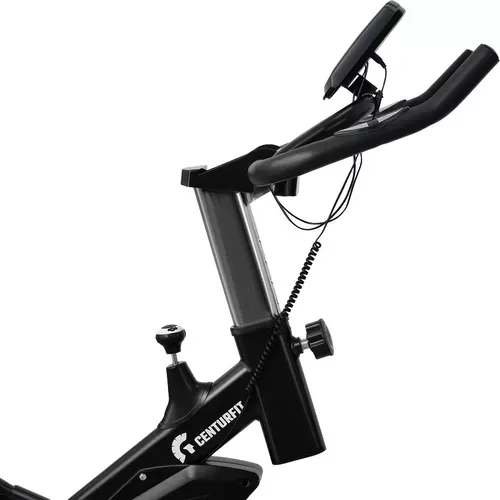 Bicicleta Spinning 15kg Gym Fija Centurfit Profesional Hogar Color Negro