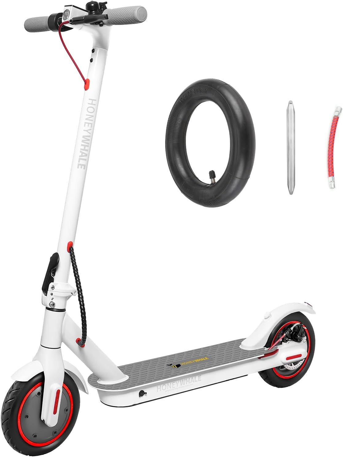 HONEYWHALE M2 Pro Scooter Eléctrico Plegable para Adultos, Motor de 500 W de Potencia Máxima, 22km con una Carga Completa, Velocidad Máxima 32km/h, Patin Eléctrico con App Control Bluetooth