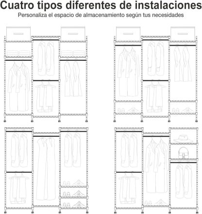MXLENOBLE Estante de 5 repisas, Estantería de Almacenamiento Ajustable de estantes, Resistente en Ruedas de 4 Pulgadas, Estante Organizador de Metal, Cromado (IC085-B)