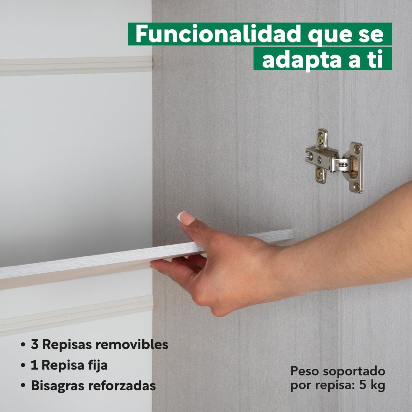 Kingshouse | Ropero De 6 Puertas con 2 Cajones – Color Café – Barra para Colgar – Estructura MDP – Mueble Organizador De Ropa – Armario para Casa, Recámara y Hogar