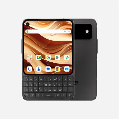 Smartphone 5G con teclado físico QWERTY, pantalla compacta, batería de larga duración, alto rendimiento para mensajería y navegación