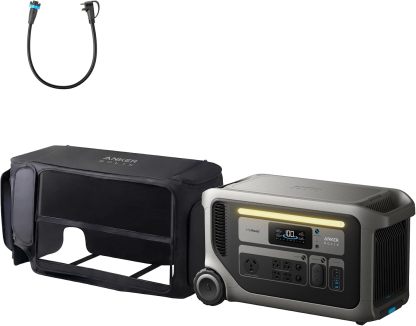 ⚡Anker SOLIX F3000 Estación de Energía Portátil 3072Wh 6000W, Expandible 24kWh, Solar para Hogar, Apagones y Camping